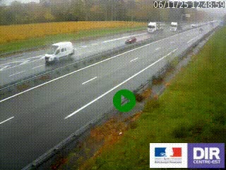 <h2>Webcam autoroute sur l'A77 à hauteur de Pouilly-sur-Loire en direction de Nevers</h2>