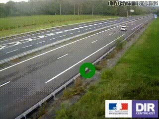 <h2>Webcam autoroute sur l'A77 à hauteur de Pouilly-sur-Loire en direction de Nevers</h2>