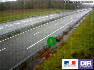 <h2>Webcam autoroute sur l'A77 à hauteur de Pouilly-sur-Loire en direction de Nevers</h2>