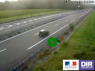 <h2>Webcam autoroute sur l'A77 à hauteur de Pouilly-sur-Loire en direction de Nevers</h2>