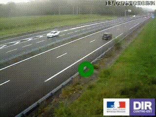 <h2>Webcam autoroute sur l'A77 à hauteur de Pouilly-sur-Loire en direction de Nevers</h2>