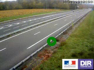 <h2>Webcam autoroute sur l'A77 à hauteur de Pouilly-sur-Loire en direction de Nevers</h2>