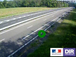 <h2>Webcam autoroute sur l'A77 à hauteur de Pouilly-sur-Loire en direction de Nevers</h2>