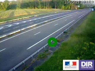 <h2>Webcam autoroute sur l'A77 à hauteur de Pouilly-sur-Loire en direction de Nevers</h2>
