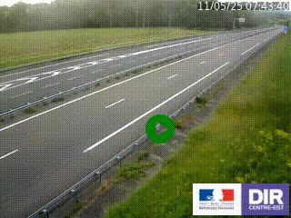 <h2>Webcam autoroute sur l'A77 à hauteur de Pouilly-sur-Loire en direction de Nevers</h2>