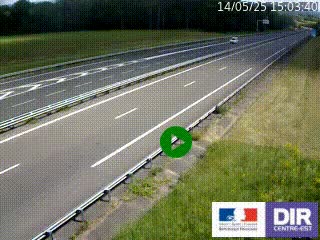 <h2>Webcam autoroute sur l'A77 à hauteur de Pouilly-sur-Loire en direction de Nevers</h2>