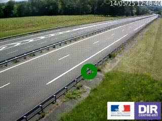 <h2>Webcam autoroute sur l'A77 à hauteur de Pouilly-sur-Loire en direction de Nevers</h2>