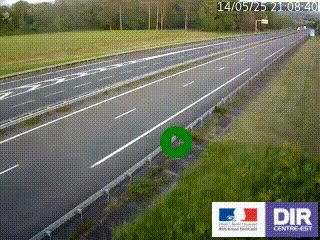 <h2>Webcam autoroute sur l'A77 à hauteur de Pouilly-sur-Loire en direction de Nevers</h2>