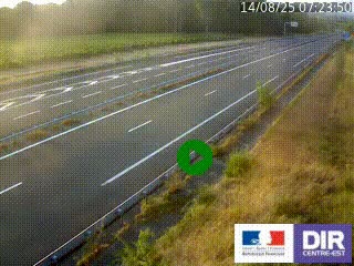 <h2>Webcam autoroute sur l'A77 à hauteur de Pouilly-sur-Loire en direction de Nevers</h2>