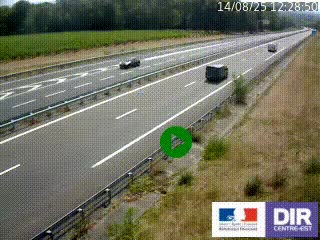 <h2>Webcam autoroute sur l'A77 à hauteur de Pouilly-sur-Loire en direction de Nevers</h2>