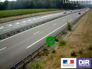 <h2>Webcam autoroute sur l'A77 à hauteur de Pouilly-sur-Loire en direction de Nevers</h2>