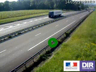 <h2>Webcam autoroute sur l'A77 à hauteur de Pouilly-sur-Loire en direction de Nevers</h2>