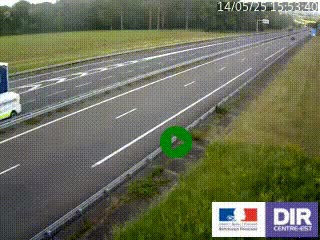 <h2>Webcam autoroute sur l'A77 à hauteur de Pouilly-sur-Loire en direction de Nevers</h2>