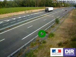 <h2>Webcam autoroute sur l'A77 à hauteur de Pouilly-sur-Loire en direction de Nevers</h2>