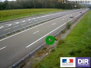 Webcam autoroute sur l'A77 à hauteur de Pouilly-sur-Loire en direction de Nevers