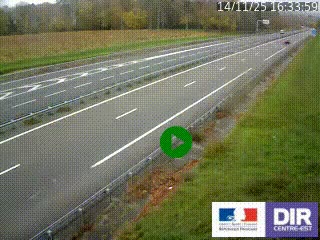 <h2>Webcam autoroute sur l'A77 à hauteur de Pouilly-sur-Loire en direction de Nevers</h2>
