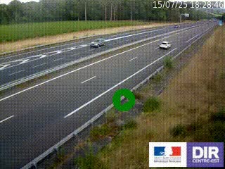 Webcam autoroute sur l'A77 à hauteur de Pouilly-sur-Loire en direction de Nevers