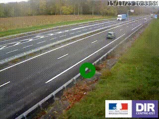 <h2>Webcam autoroute sur l'A77 à hauteur de Pouilly-sur-Loire en direction de Nevers</h2>