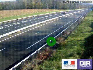<h2>Webcam autoroute sur l'A77 à hauteur de Pouilly-sur-Loire en direction de Nevers</h2>