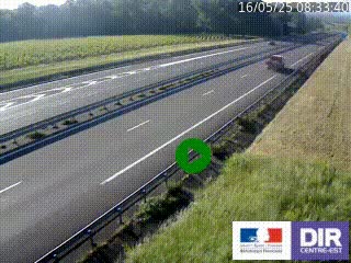 <h2>Webcam autoroute sur l'A77 à hauteur de Pouilly-sur-Loire en direction de Nevers</h2>