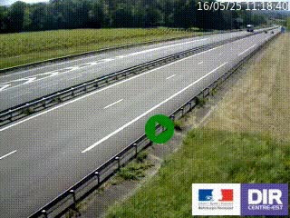 <h2>Webcam autoroute sur l'A77 à hauteur de Pouilly-sur-Loire en direction de Nevers</h2>