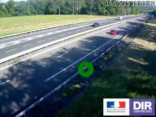 <h2>Webcam autoroute sur l'A77 à hauteur de Pouilly-sur-Loire en direction de Nevers</h2>