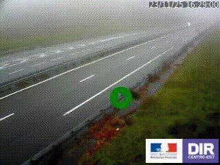 <h2>Webcam autoroute sur l'A77 à hauteur de Pouilly-sur-Loire en direction de Nevers</h2>