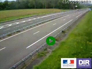 Webcam autoroute sur l'A77 à hauteur de Pouilly-sur-Loire en direction de Nevers