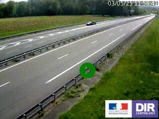 Webcam autoroute sur l'A77 à hauteur de Pouilly-sur-Loire en direction de Nevers