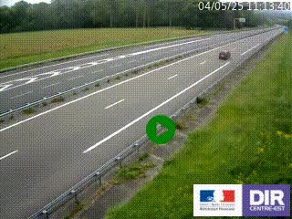 Webcam autoroute sur l'A77 à hauteur de Pouilly-sur-Loire en direction de Nevers