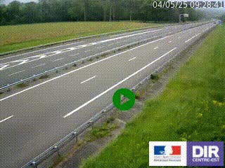Webcam autoroute sur l'A77 à hauteur de Pouilly-sur-Loire en direction de Nevers