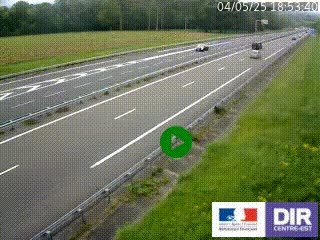 Webcam autoroute sur l'A77 à hauteur de Pouilly-sur-Loire en direction de Nevers