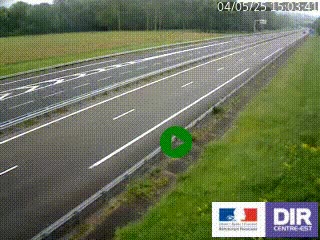 Webcam autoroute sur l'A77 à hauteur de Pouilly-sur-Loire en direction de Nevers