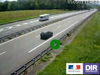 Webcam autoroute sur l'A77 à hauteur de Pouilly-sur-Loire en direction de Nevers