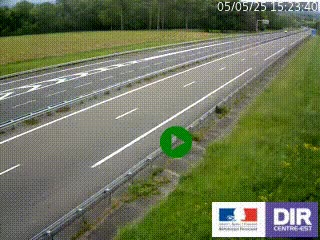 Webcam autoroute sur l'A77 à hauteur de Pouilly-sur-Loire en direction de Nevers