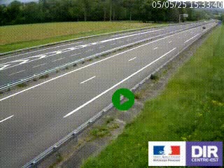 Webcam autoroute sur l'A77 à hauteur de Pouilly-sur-Loire en direction de Nevers