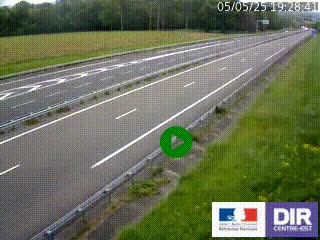 Webcam autoroute sur l'A77 à hauteur de Pouilly-sur-Loire en direction de Nevers