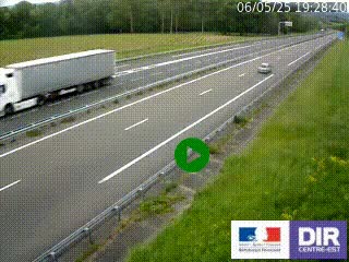Webcam autoroute sur l'A77 à hauteur de Pouilly-sur-Loire en direction de Nevers