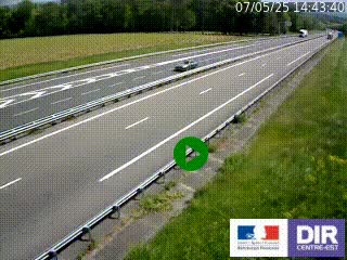 Webcam autoroute sur l'A77 à hauteur de Pouilly-sur-Loire en direction de Nevers