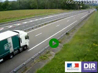 Webcam autoroute sur l'A77 à hauteur de Pouilly-sur-Loire en direction de Nevers