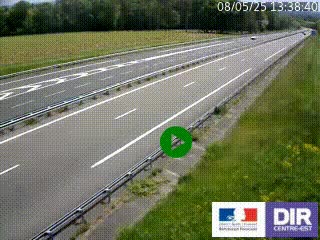 Webcam autoroute sur l'A77 à hauteur de Pouilly-sur-Loire en direction de Nevers