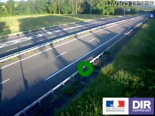 Webcam autoroute sur l'A77 à hauteur de Pouilly-sur-Loire en direction de Nevers