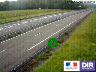 Webcam autoroute sur l'A77 à hauteur de Pouilly-sur-Loire en direction de Nevers