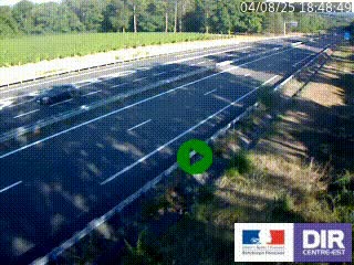 Webcam autoroute sur l'A77 à hauteur de Pouilly-sur-Loire en direction de Nevers