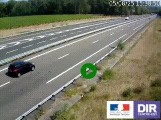 Webcam autoroute sur l'A77 à hauteur de Pouilly-sur-Loire en direction de Nevers