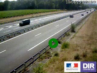 Webcam autoroute sur l'A77 à hauteur de Pouilly-sur-Loire en direction de Nevers