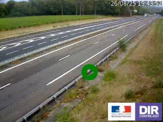 Webcam autoroute sur l'A77 à hauteur de Pouilly-sur-Loire en direction de Nevers
