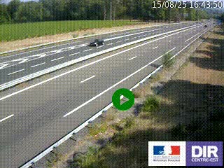 Webcam autoroute sur l'A77 à hauteur de Pouilly-sur-Loire en direction de Nevers