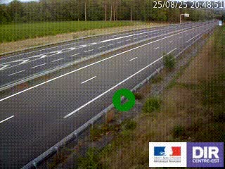 Webcam autoroute sur l'A77 à hauteur de Pouilly-sur-Loire en direction de Nevers
