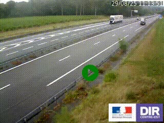 Webcam autoroute sur l'A77 à hauteur de Pouilly-sur-Loire en direction de Nevers